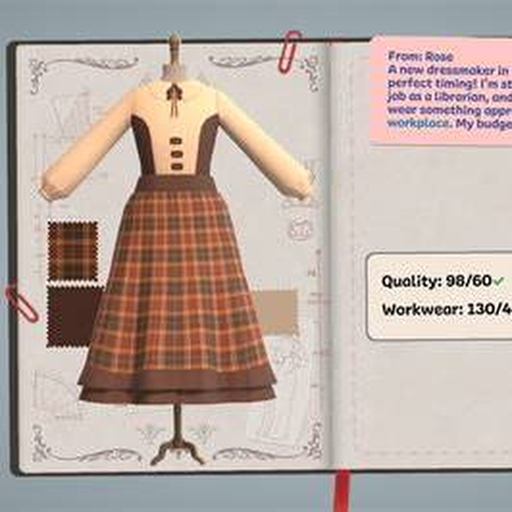 Dressmaker customer order gameplay