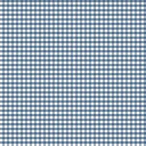 Gingham Blue Cotton fabric preview