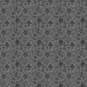 Grey Floral Linen fabric preview