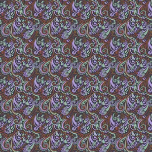 Paisley Purple Silk fabric preview