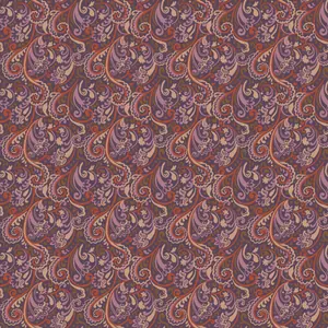 Paisley Red Silk fabric preview