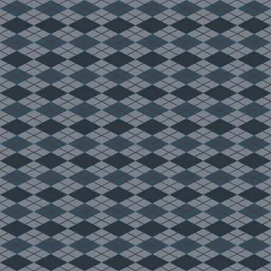 Blue Argyle fabric preview