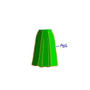 Flare Skirt pattern preview