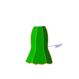 Mermaid Skirt pattern preview