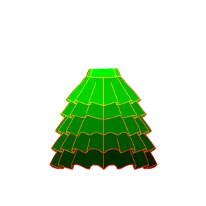 Ruffle Skirt pattern preview